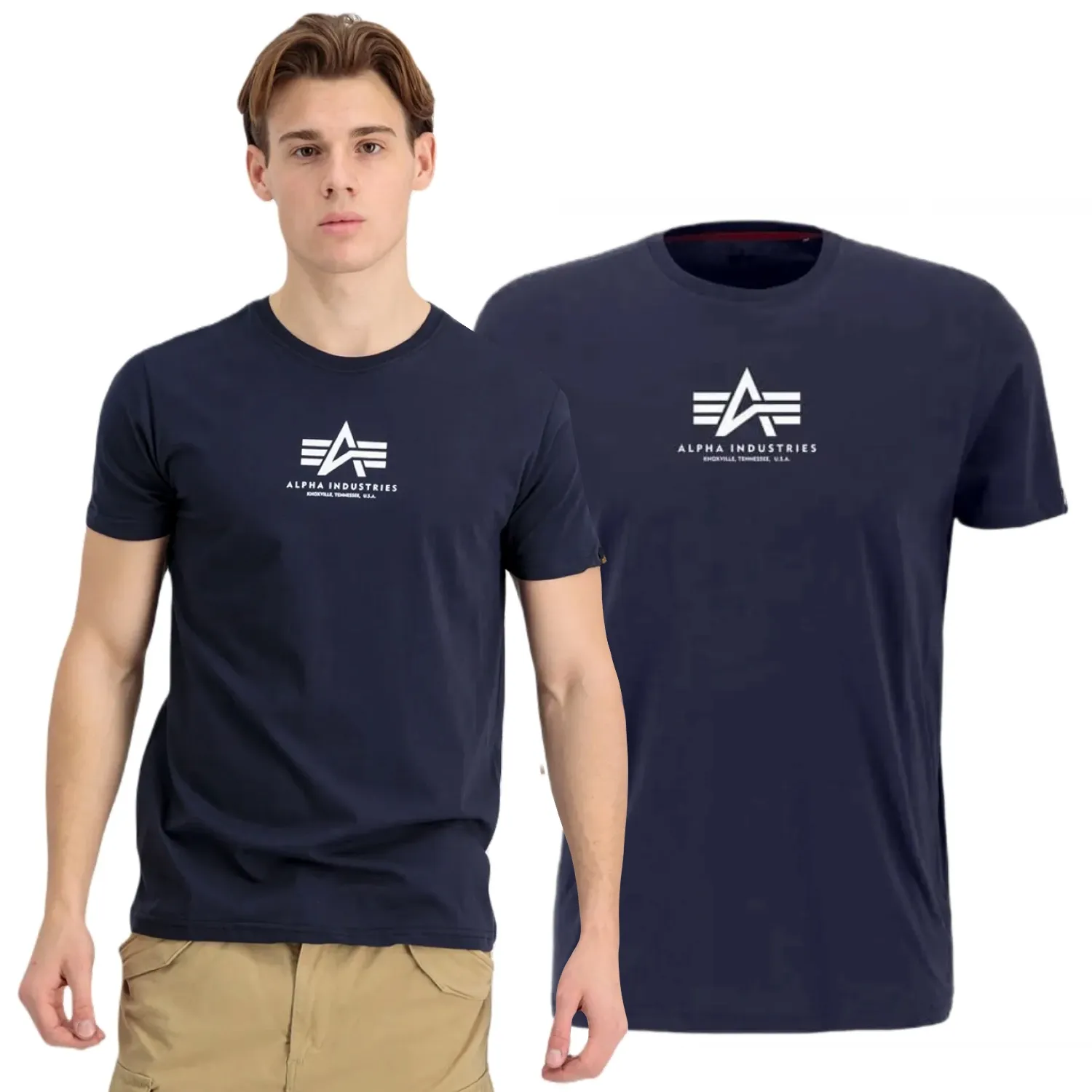 Alpha Industries Koszulka Basic T ML 118533 07 - Rep. Blue