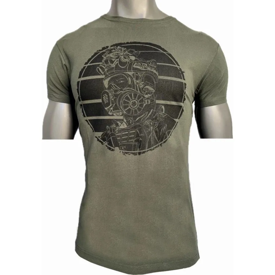 Koszulka T-Shirt Maskpol Wzór 01 Zielona