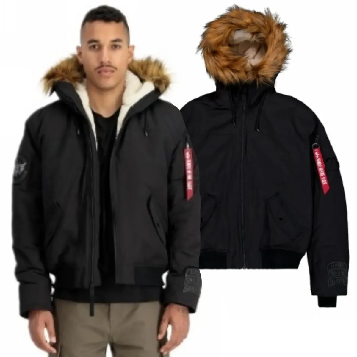 Alpha Industries Kurtka z kapturem Arctic Guardians 148129 03 - Czarna