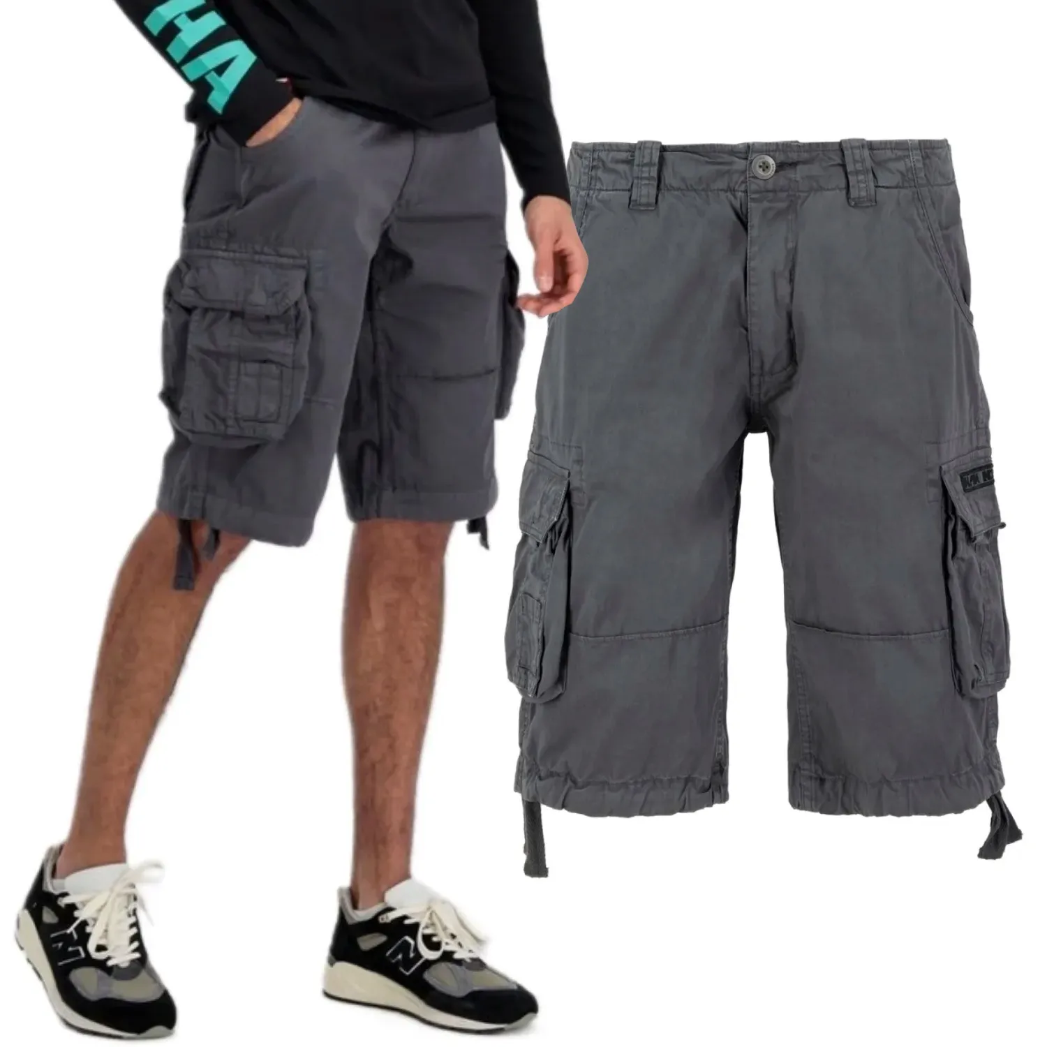 Alpha Industries Spodenki Jet Short 191200 684 - Vintage Grey