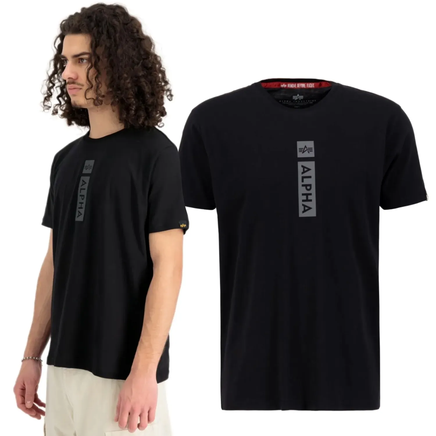 Alpha Industries Koszulka Alpha PP T 146509 03 - Czarna