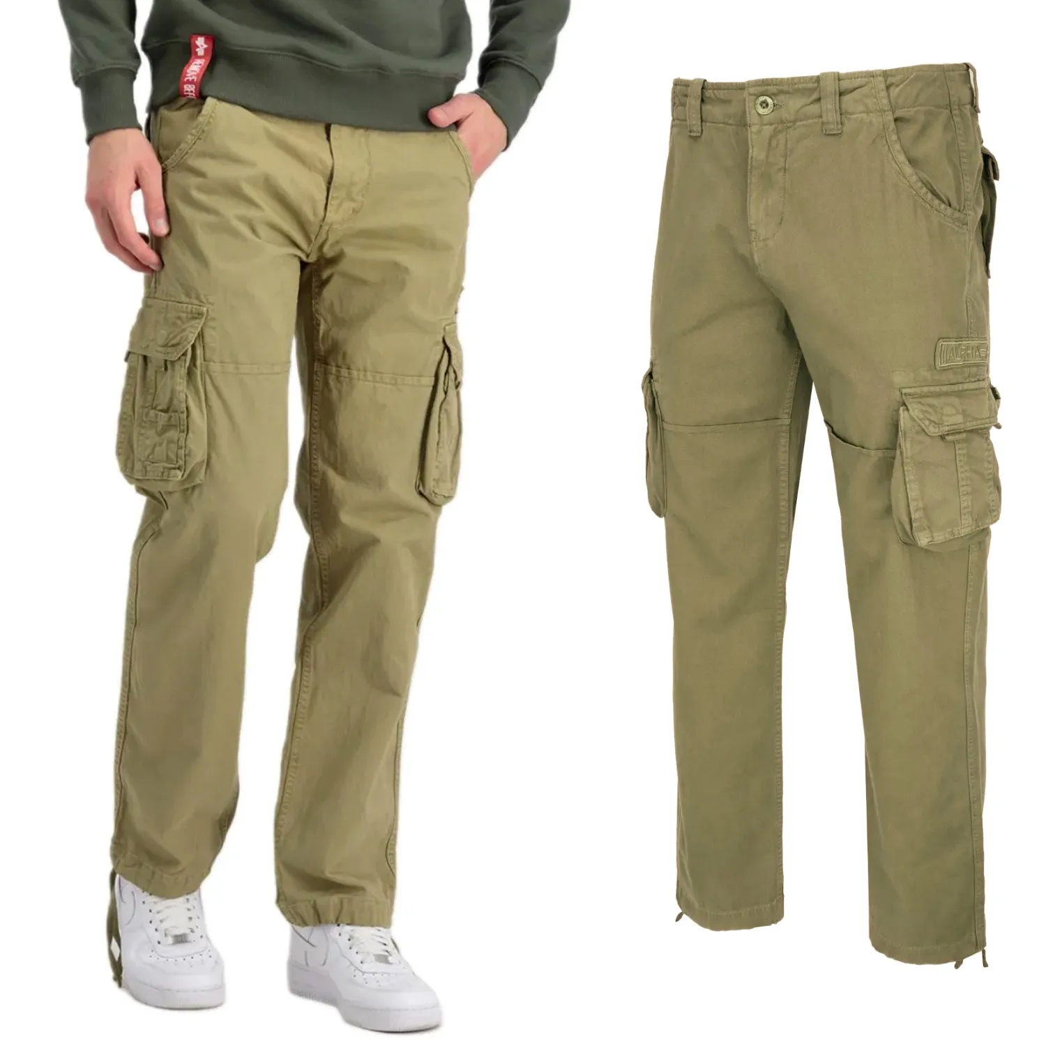 Alpha Industries Spodnie Jet Pant 101212 82 - Jasnooliwkowe