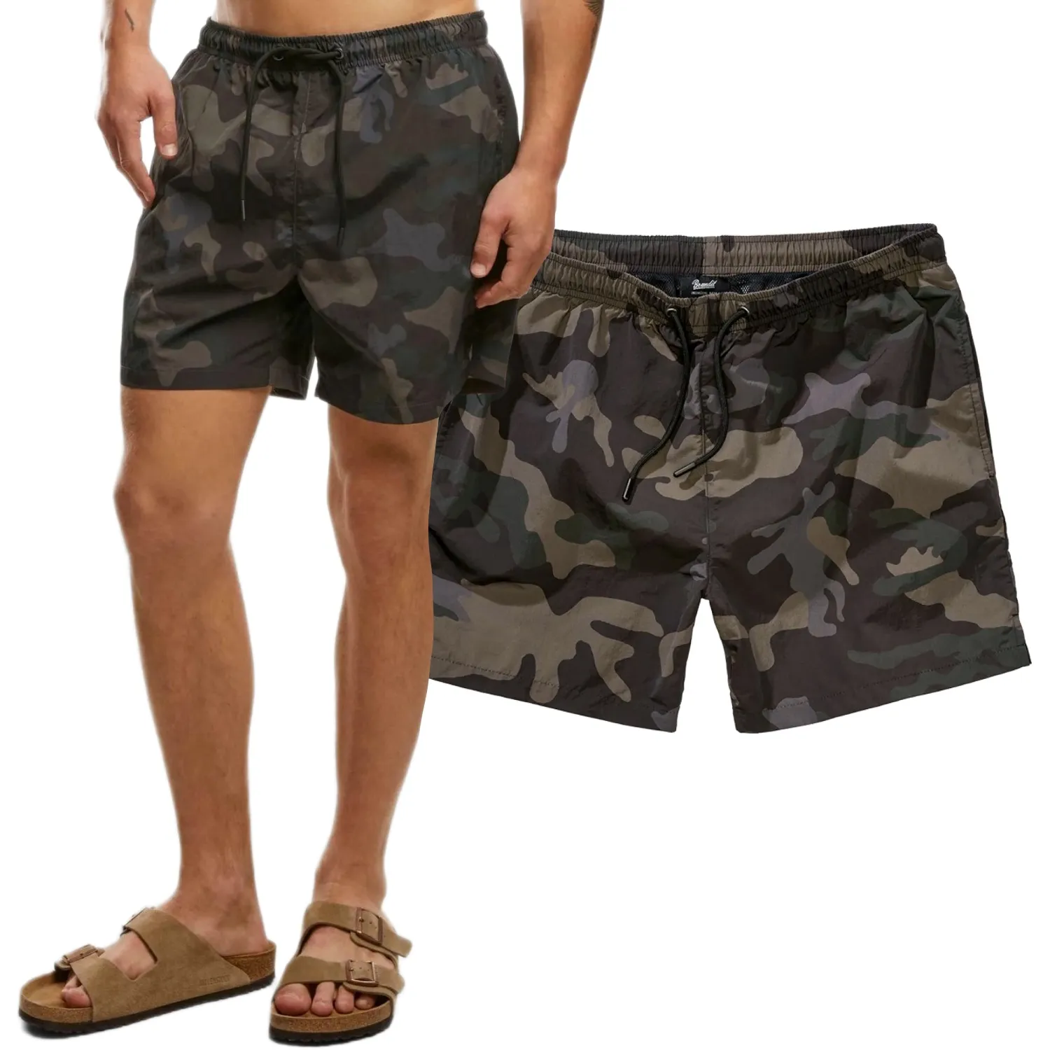 Szorty kąpielowe Brandit Swimshort Basic - Darkcamo