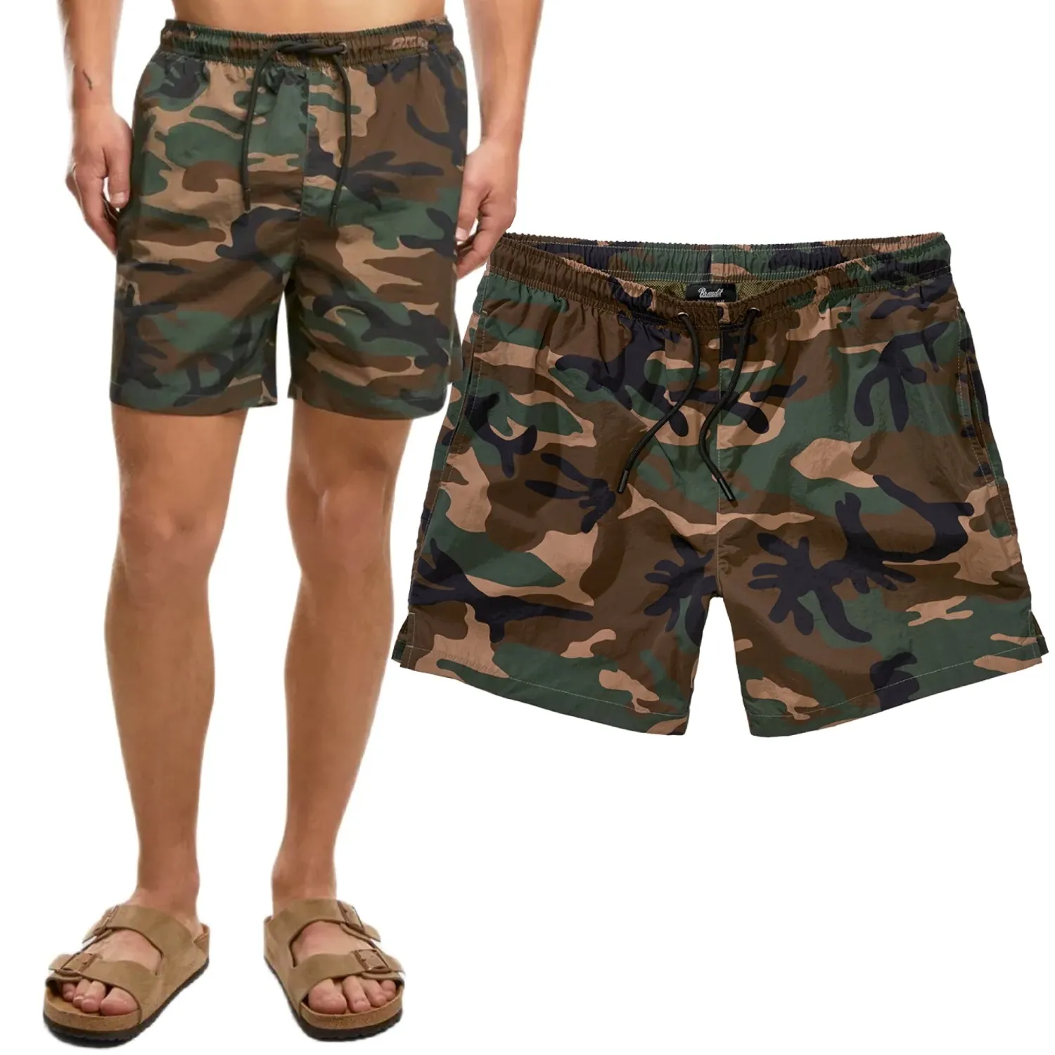 Szorty kąpielowe Brandit Swimshort Basic - Woodland