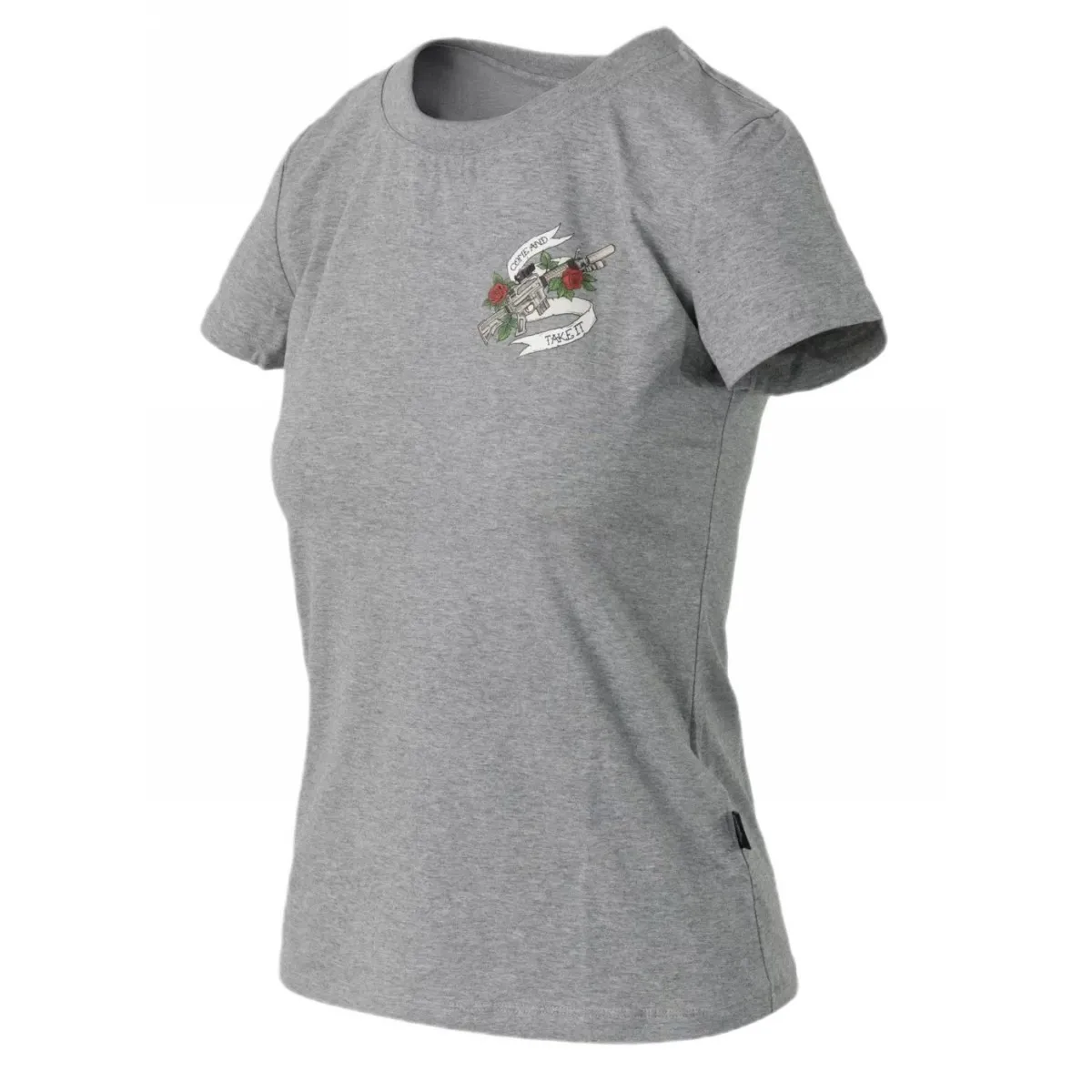 Helikon-Tex T-Shirt damski Slim (Come and take it) - Mid Grey Melange