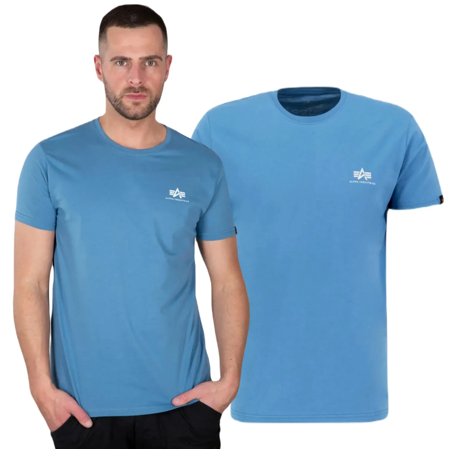 Alpha Industries Koszulka Small Logo Basic 188505 538 - Airforce Blue