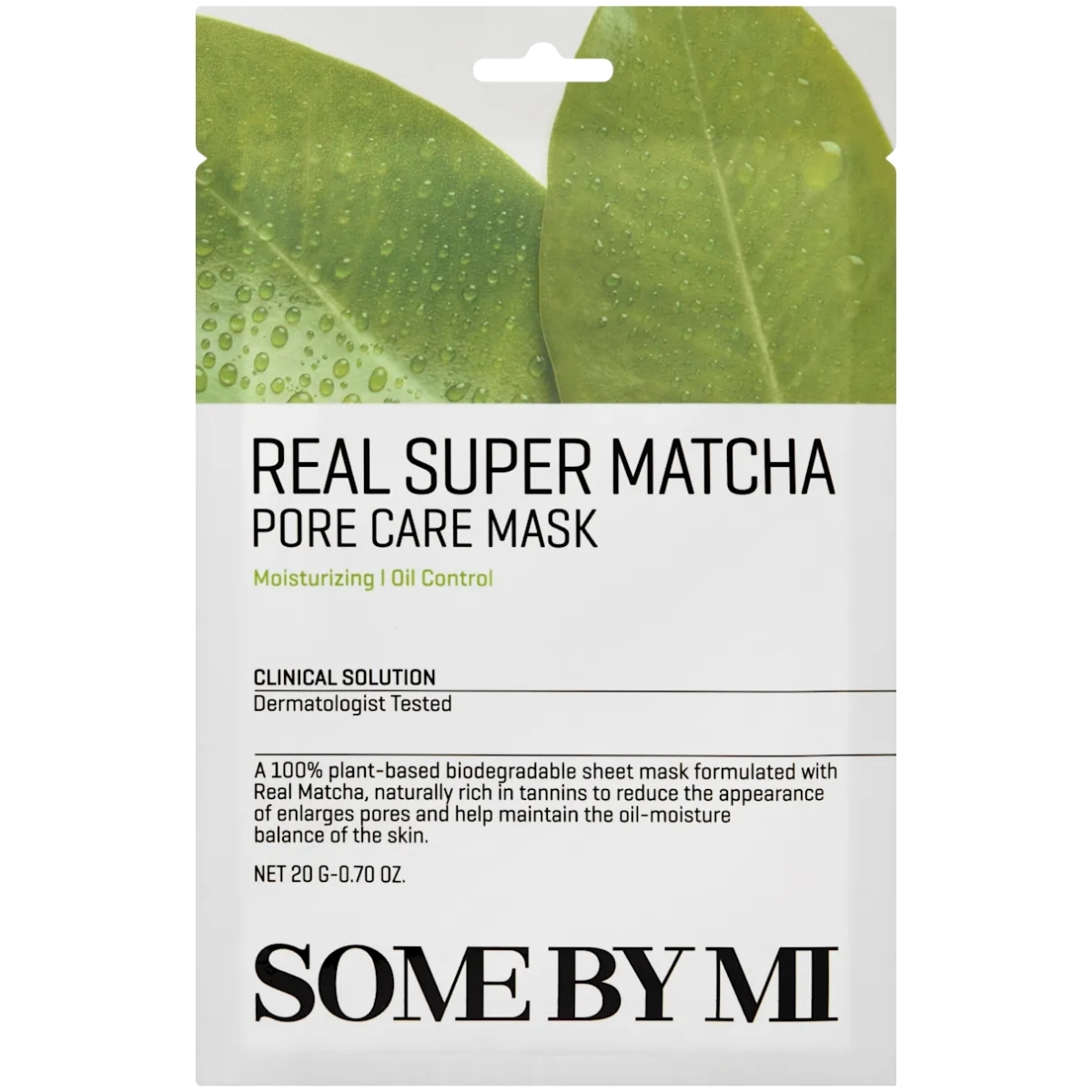 Some By Mi Real Super Matcha Maska w Płachcie Zmniejszająca Widoczność Porów