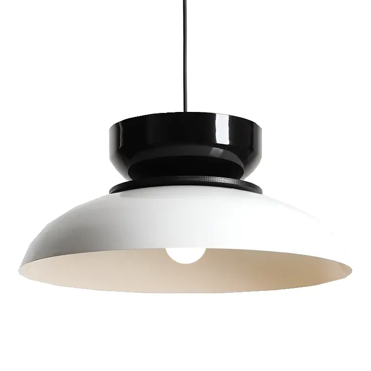 Lampa wisząca nad wyspę ALDO 1152G2_3_C do jadalni biała czarna