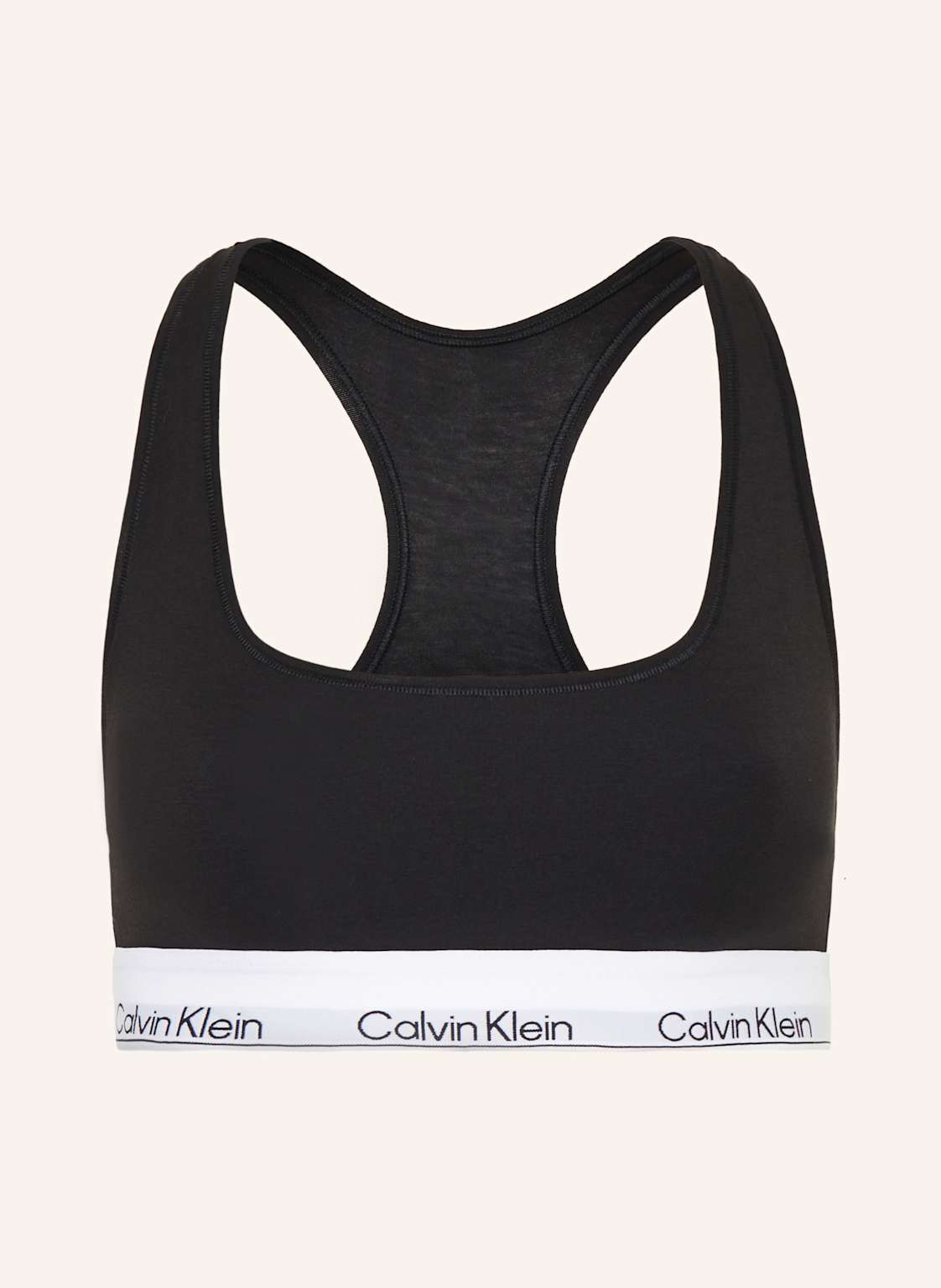 Calvin Klein Biustonosz Bustier Icon Cotton Modal schwarz