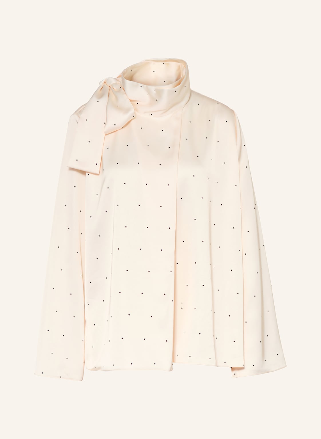 Reiss Bluzka Z Wiązaniem Pod Szyją Rina Z Satyny weiss