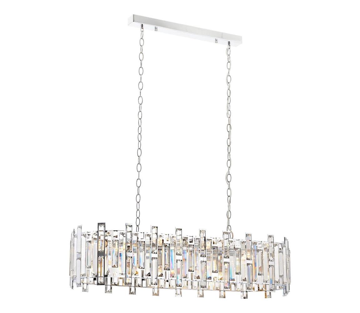 Żyrandol na łańcuchu CRYSTALLINE 13xE14/40W/230V błyszczący chrom
