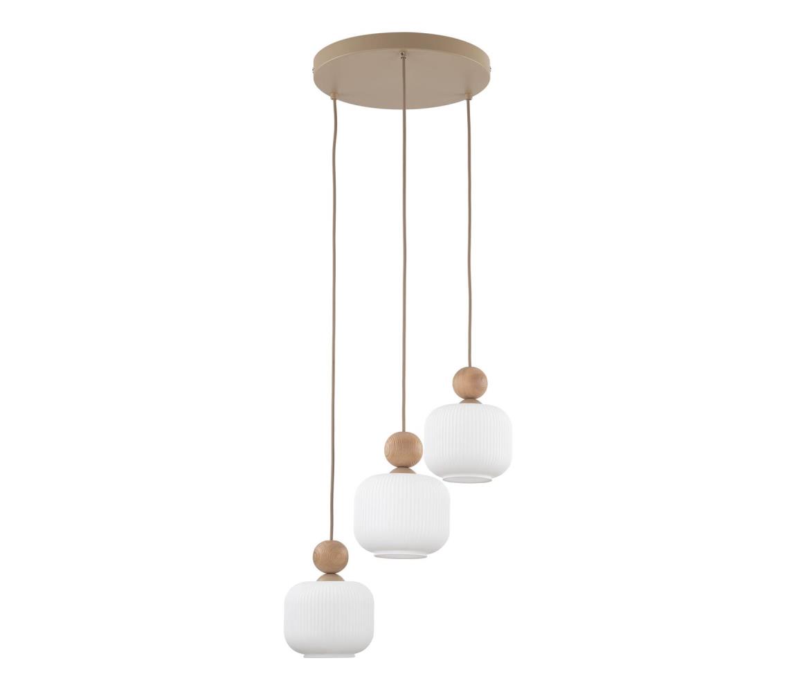 Żyrandol na lince BALLO 3xE14/10W/230V beżowy