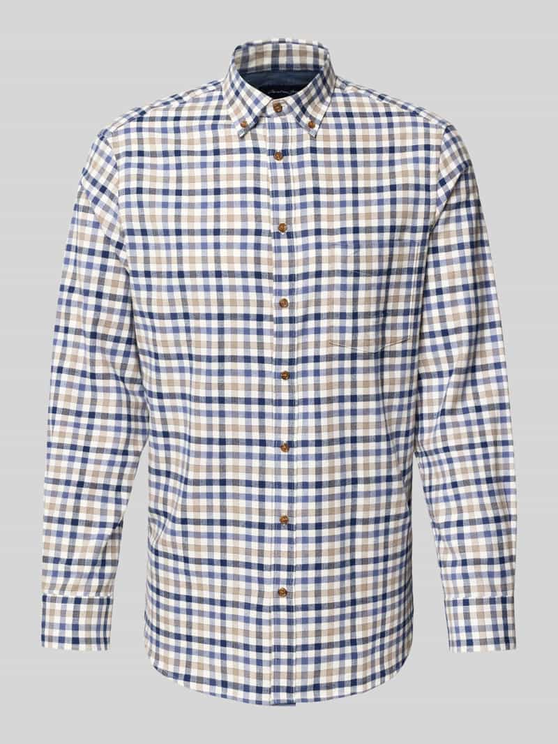 Koszula casualowa o kroju slim fit z kołnierzykiem typu button down