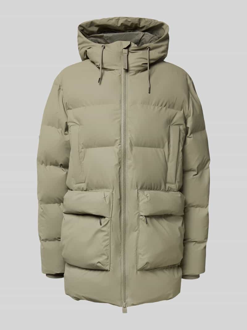 Kurtka pikowana z błyskawicznym zamkiem dwustronnym