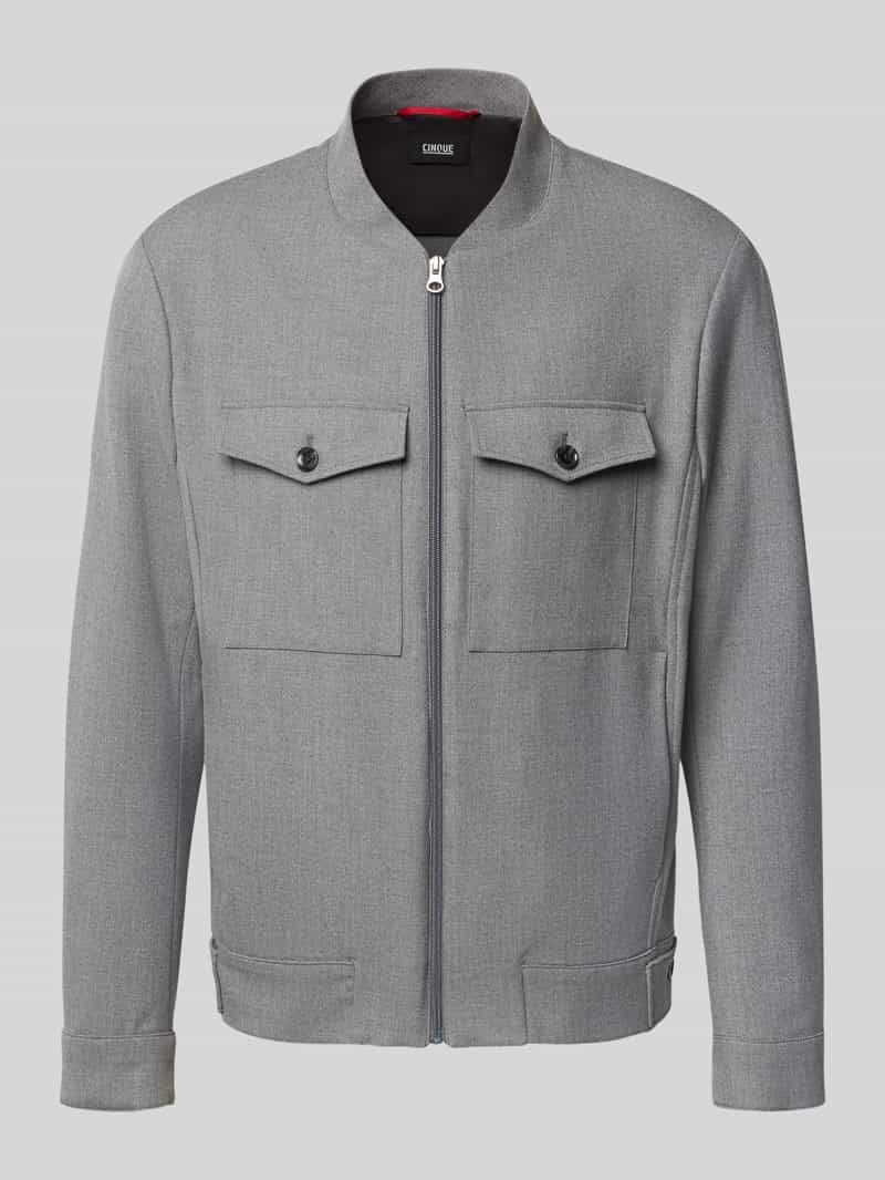 Kurtka ze stójką i kieszeniami na piersi