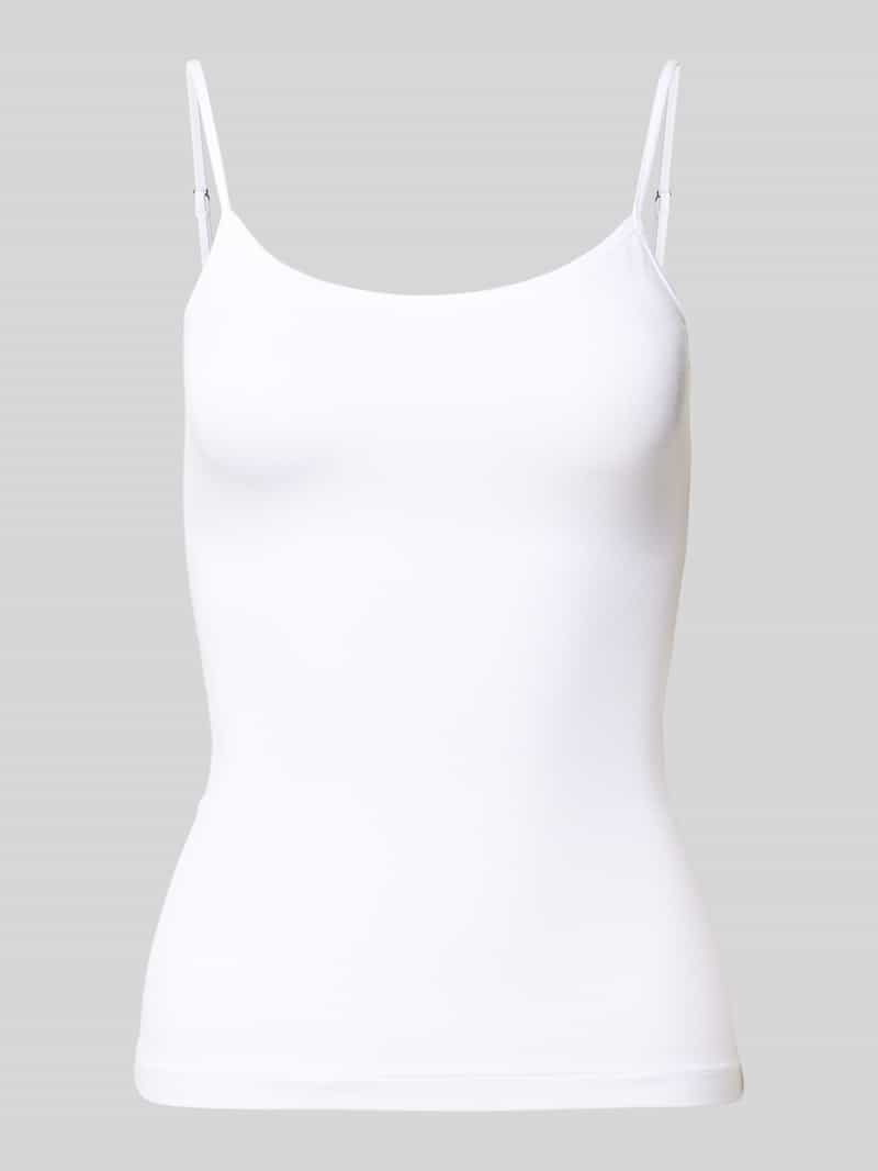 Top na ramiączkach z okrągłym dekoltem