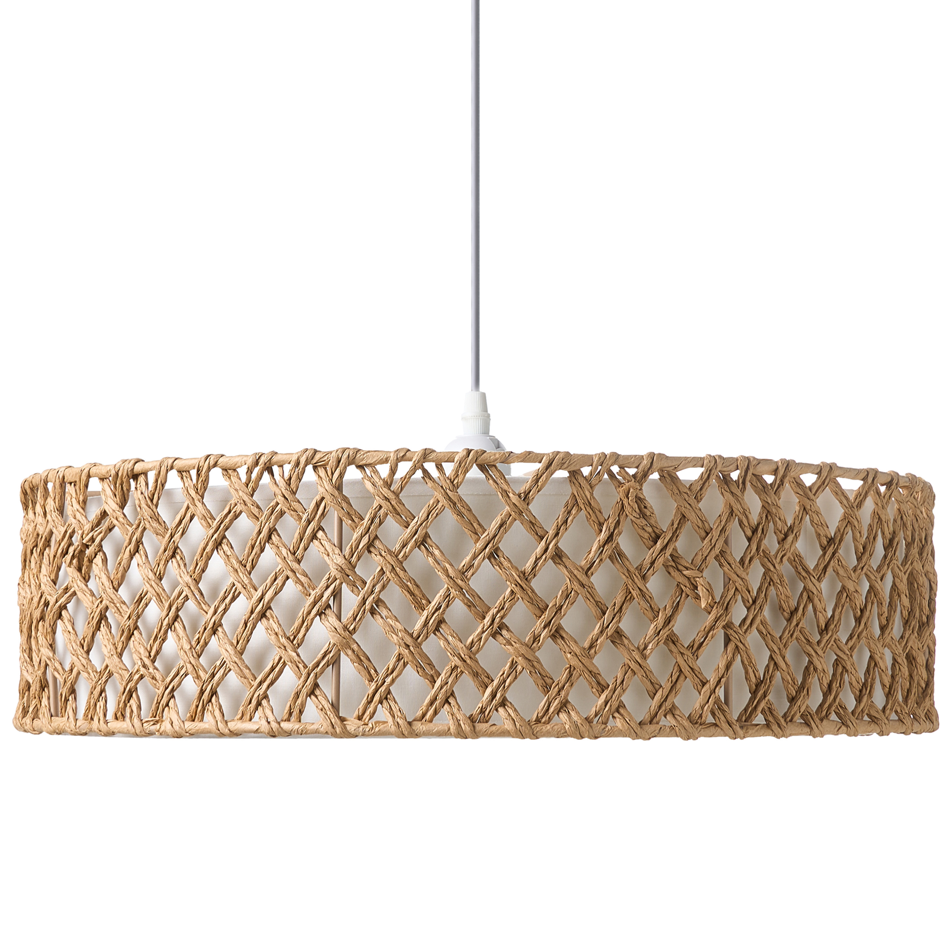 Lampa wisząca BLONDIN Papierowa plecionka Naturalny