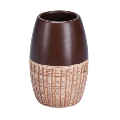 Kubek łazienkowy VULCANO beżowo-brązowy