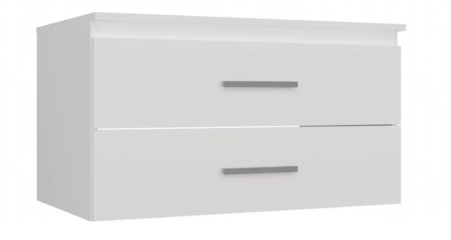 Biała szafka łazienkowa pod umywalkę 80 cm - Kentixo