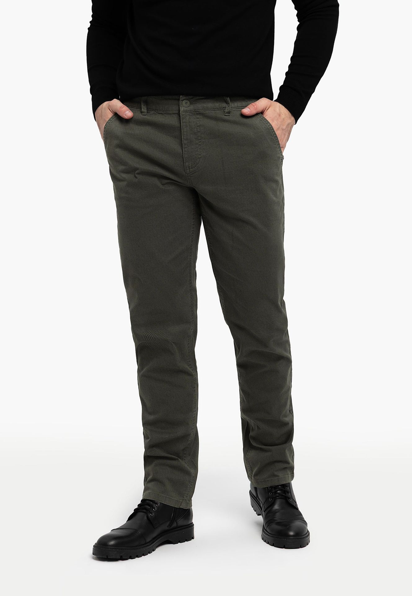 Zielone chinosy R-FOST