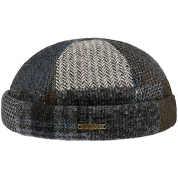 Czapka Dokerka Viscott Patchwork by Stetson, brązowo-niebieski, S (54-55 cm)