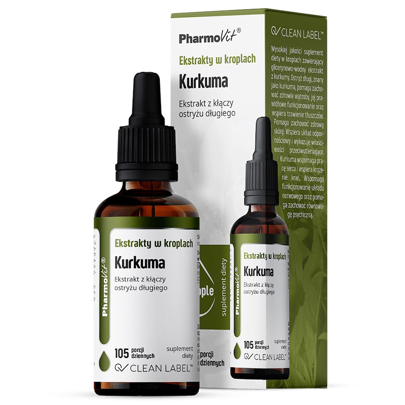 Pharmovit Ekstrakty w kroplach Kurkuma, 30 ml