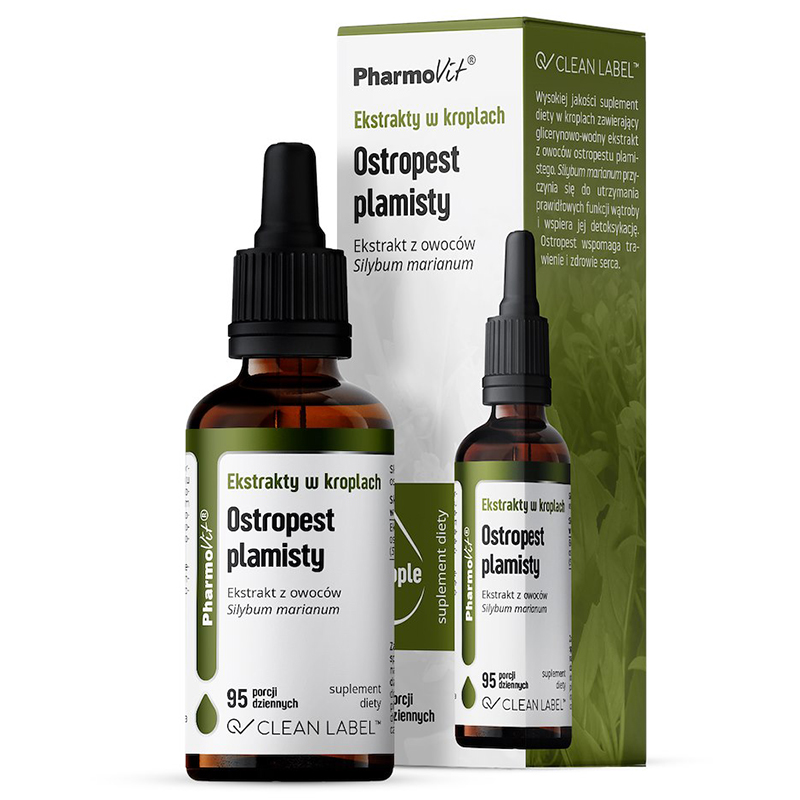 Pharmovit Ekstrakty w kroplach Ostropest plamisty, 30 ml