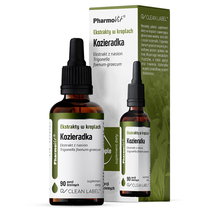 Pharmovit Ekstrakty w kroplach Kozieradka, 30 ml