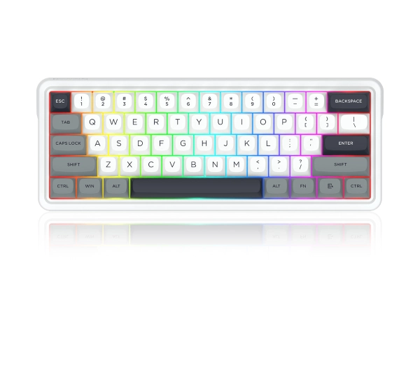 Redragon Draconic V2 K730WGP-RGB-PRO Biało-szary