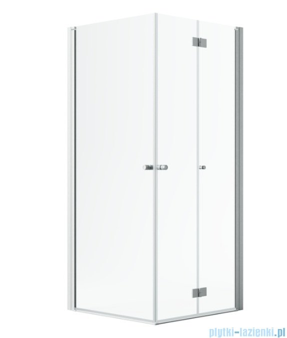 Radaway Nes Brushed Nickel KDD B / KDD I kabina 90x100cm prawa szczotkowany nikiel przejrzyste 10024090-91-01R/10015100-91-01L