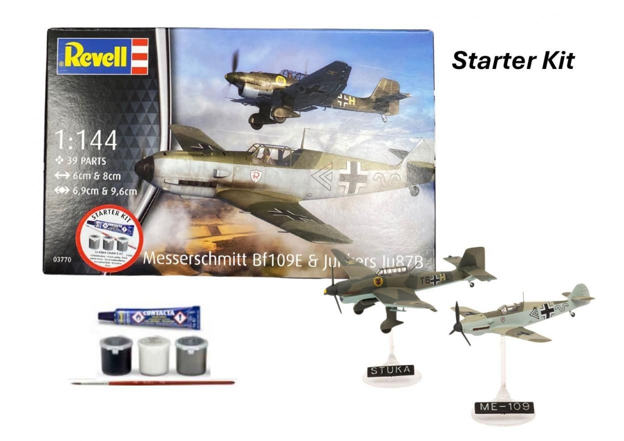 Revell Starter Kit - Messerschmitt Bf109E Ju87B - model lub pojazd