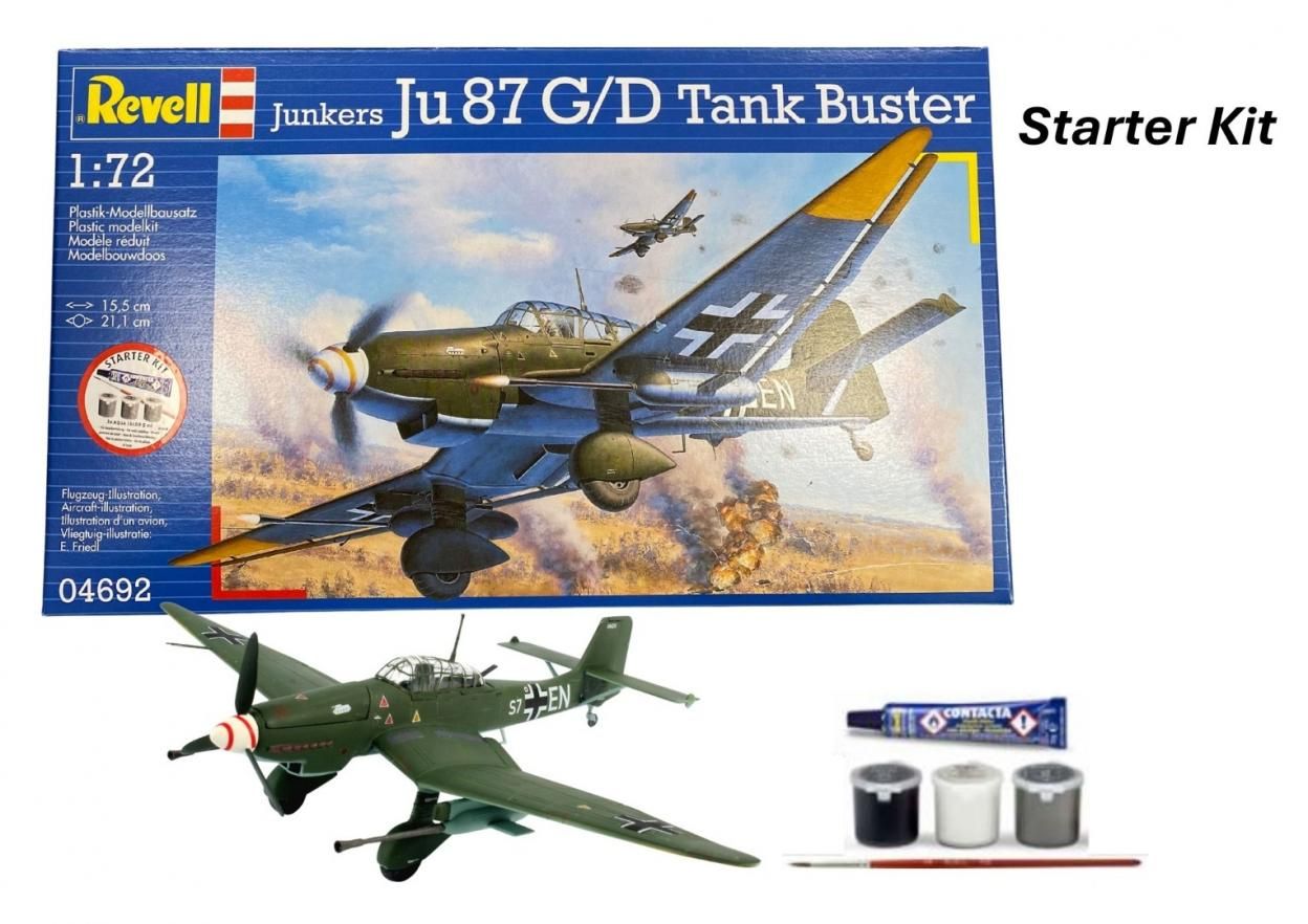 Revell Starter Kit - Junkers Ju87 Gd Tank Buster - model lub pojazd