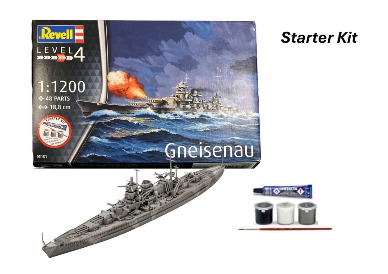 Revell Starter Kit - Battleship Gneisenau - model lub pojazd