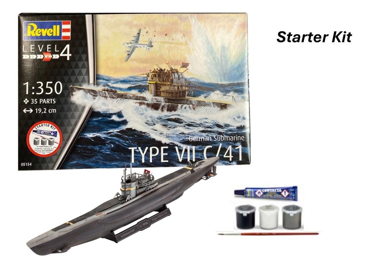 Revell Starter Kit-German Submarine Type Vii C41 - model lub pojazd