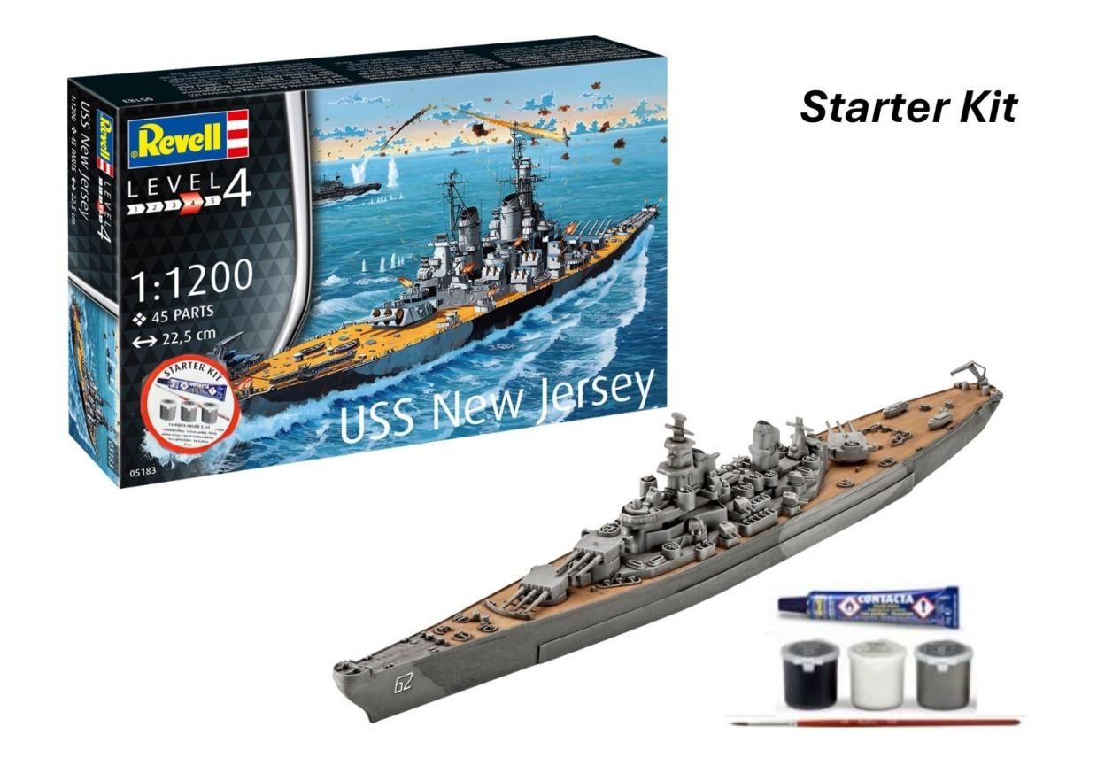Revell Starter Kit - Battleship Uss New Jersey - model lub pojazd