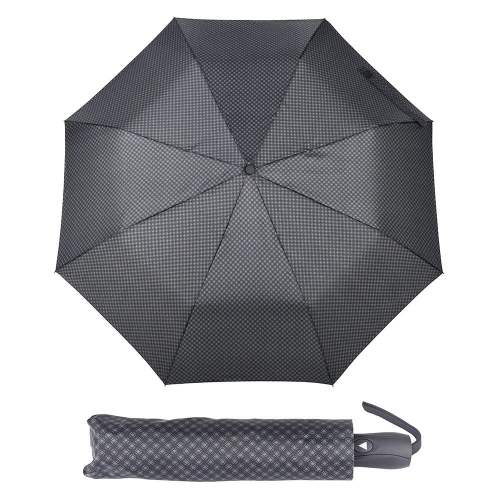 Parasol męski Derby Hit Mini Ellipse półautomatyczny składany ciemnoszary