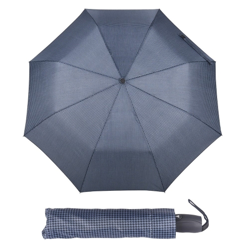 Parasol męski Derby Hit Mini Tender Stripes półautomatyczny składany ciemnoniebieski