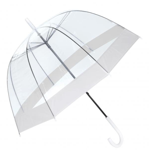 Parasol przezroczysty damski Honeymoon biały parasolka manualna na Prezent