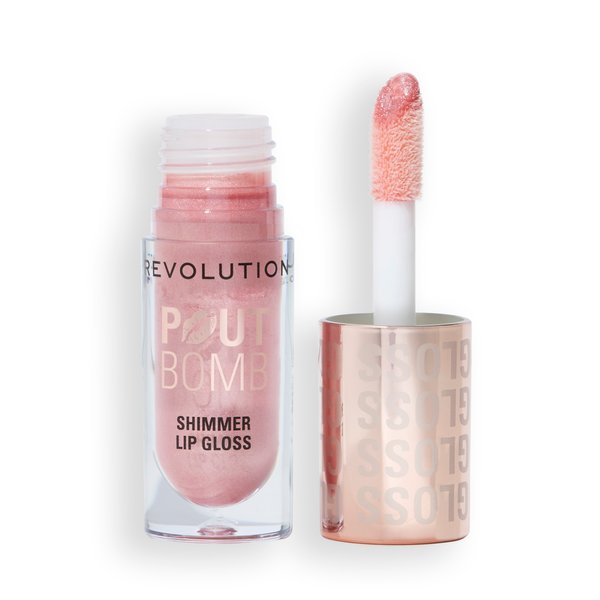 Makeup Revolution Pout Bomb Shimmer Lip Gloss Błyszczyk do Ust Shine Pink