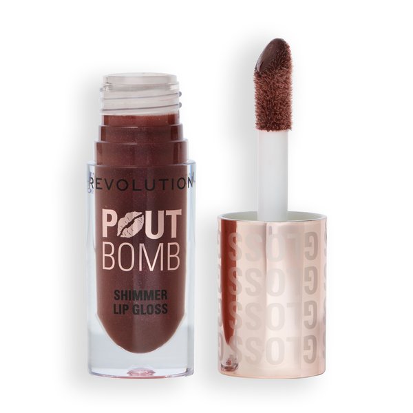 Makeup Revolution Pout Bomb Shimmer Lip Gloss Błyszczyk do Ust Chocolate Sparkle