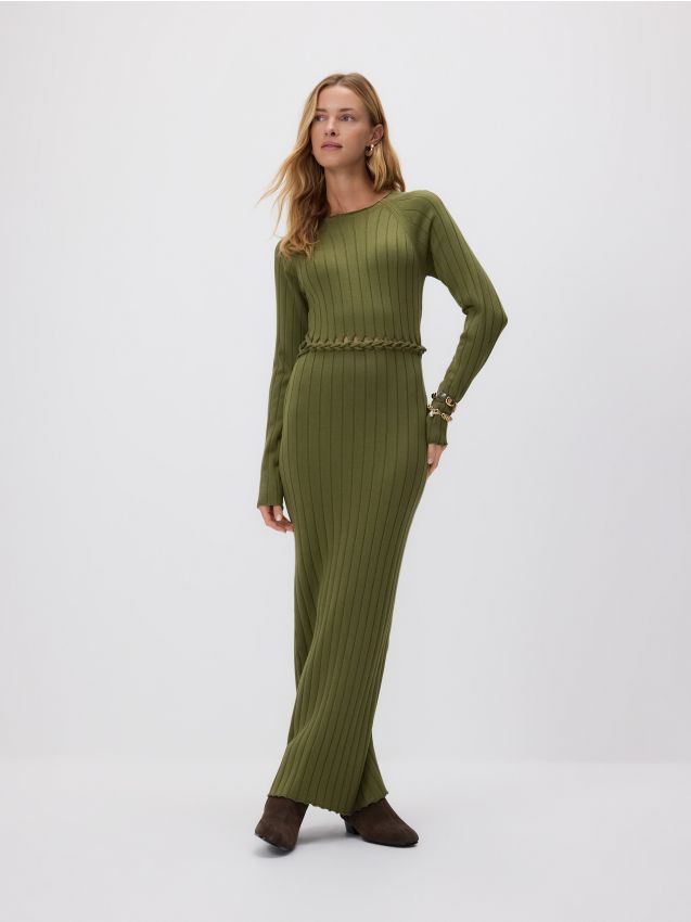 Reserved - Zamszowe botki kowbojki - ciemnobrązowy