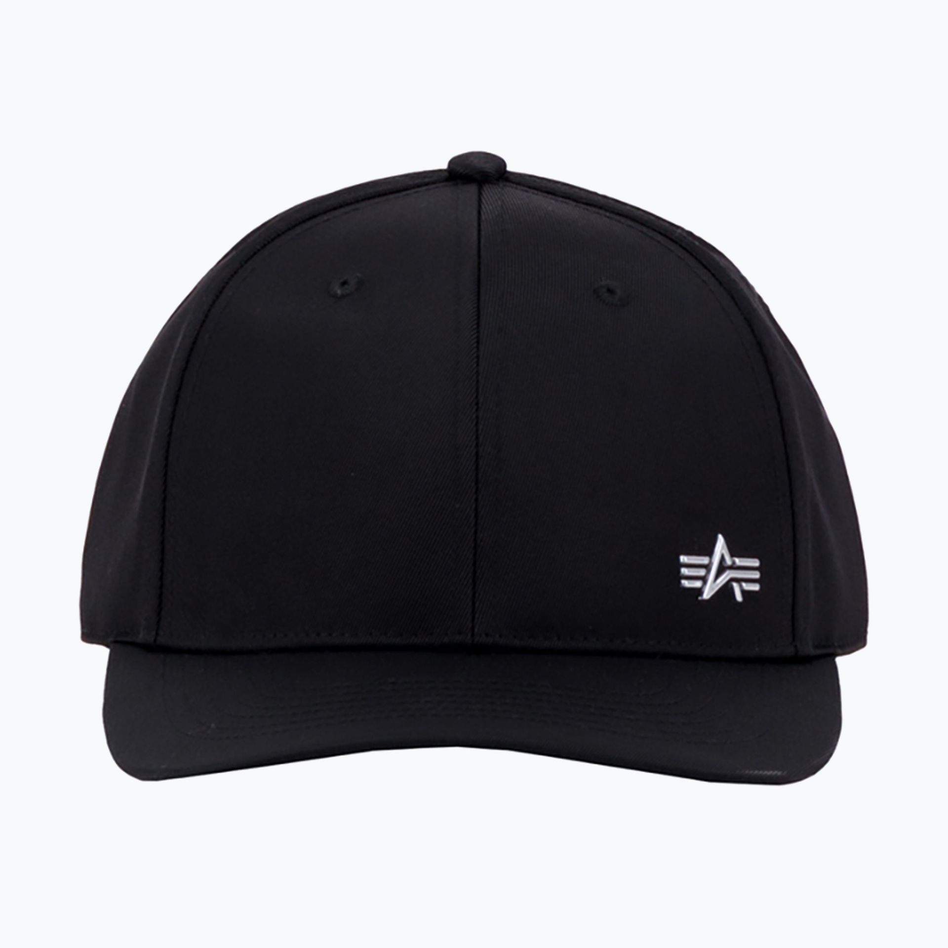 Czapka z daszkiem Alpha Industries Metal Label rep black/metalsilver WYSYŁKA W 24H 30 DNI NA ZWROT