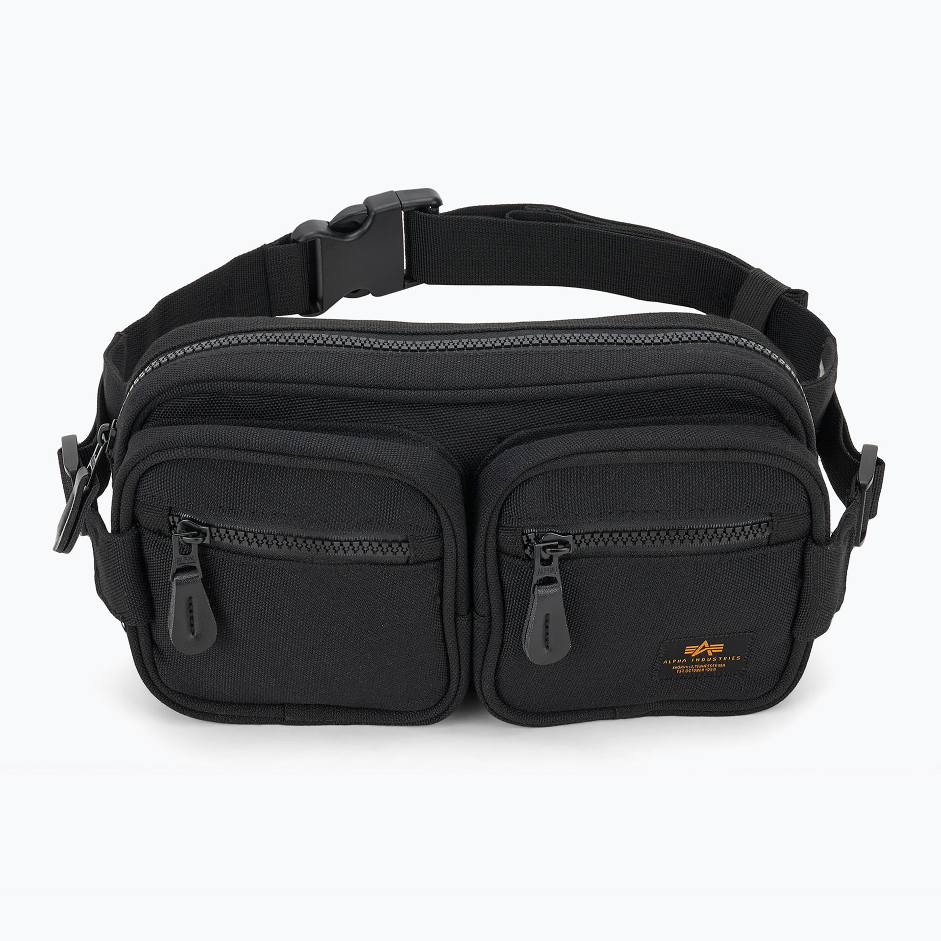 Saszetka nerka Alpha Industries Label 1.5 l black WYSYŁKA W 24H 30 DNI NA ZWROT