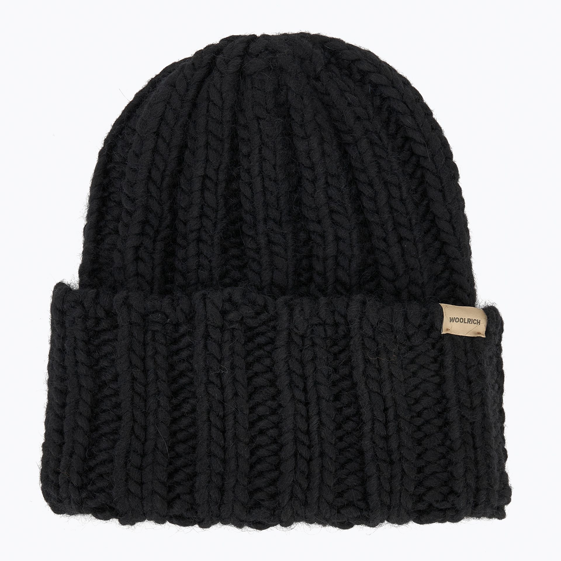 Czapka zimowa damska Woolrich Chunky Beanie black WYSYŁKA W 24H 30 DNI NA ZWROT