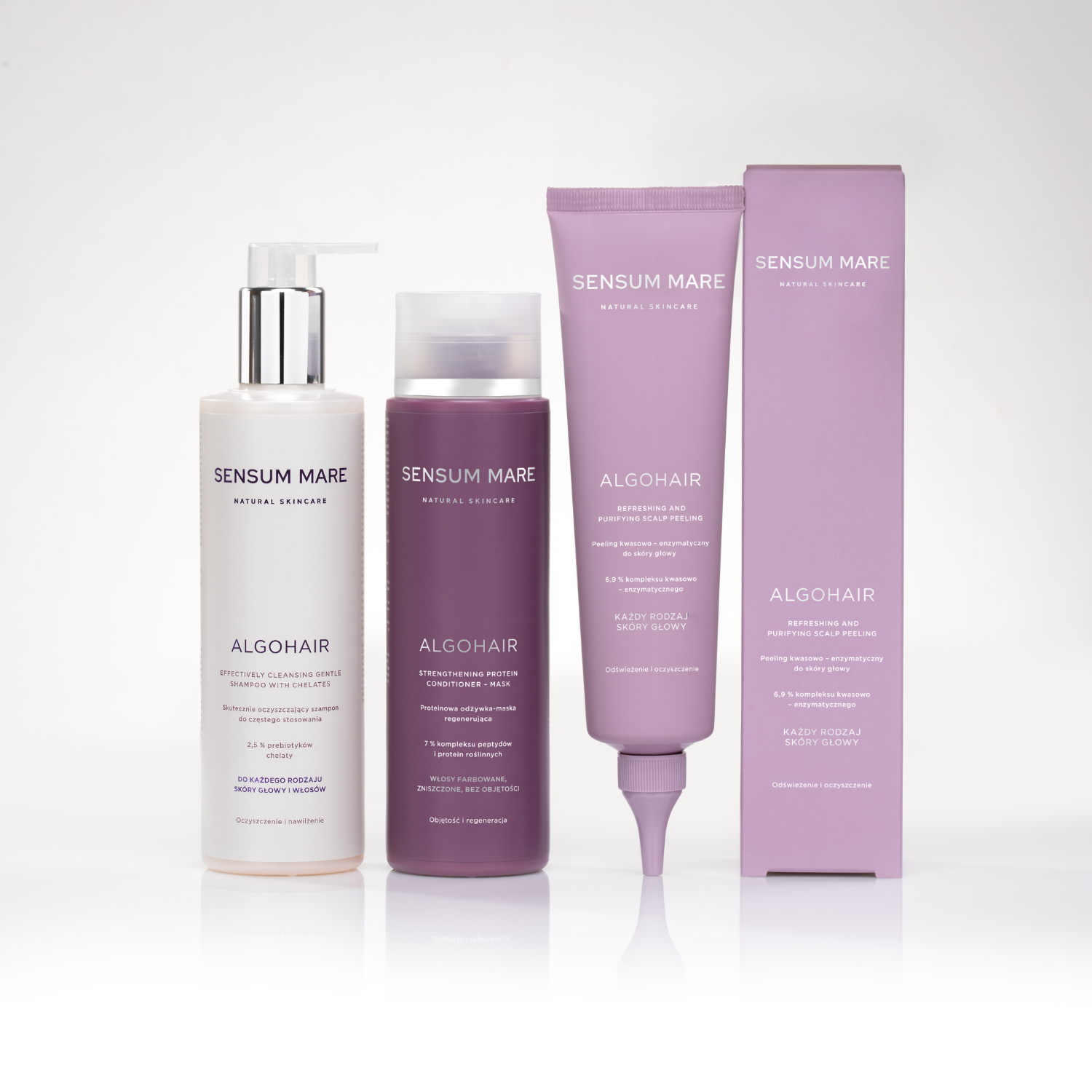 Zestaw trio do codziennej pielęgnacji włosów bez objętości