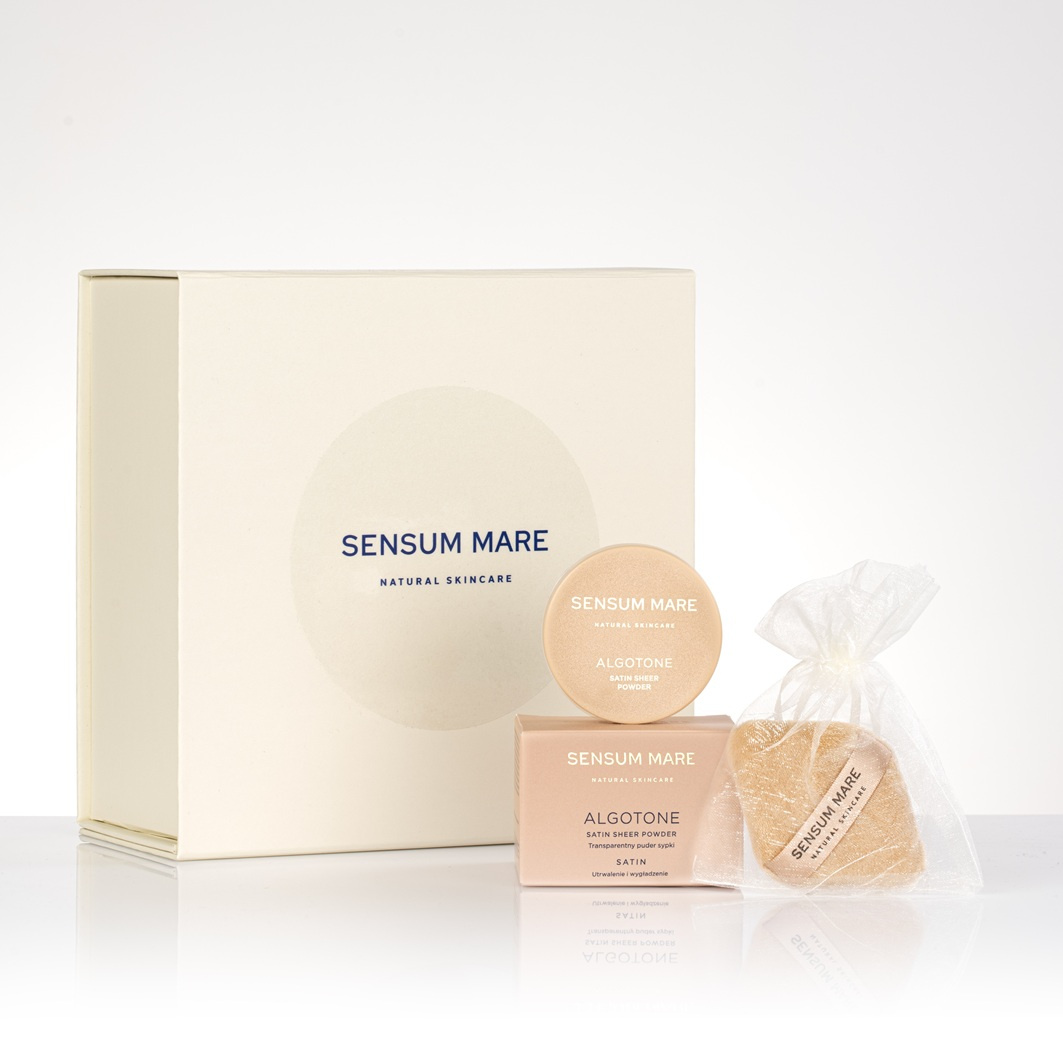 Soft Satin: puder satynowy + puszek ALGOTONE