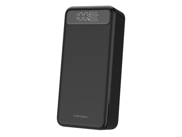 Silver Monkey Powerbank 30.000mAh USB-A USB-C PD 65W
