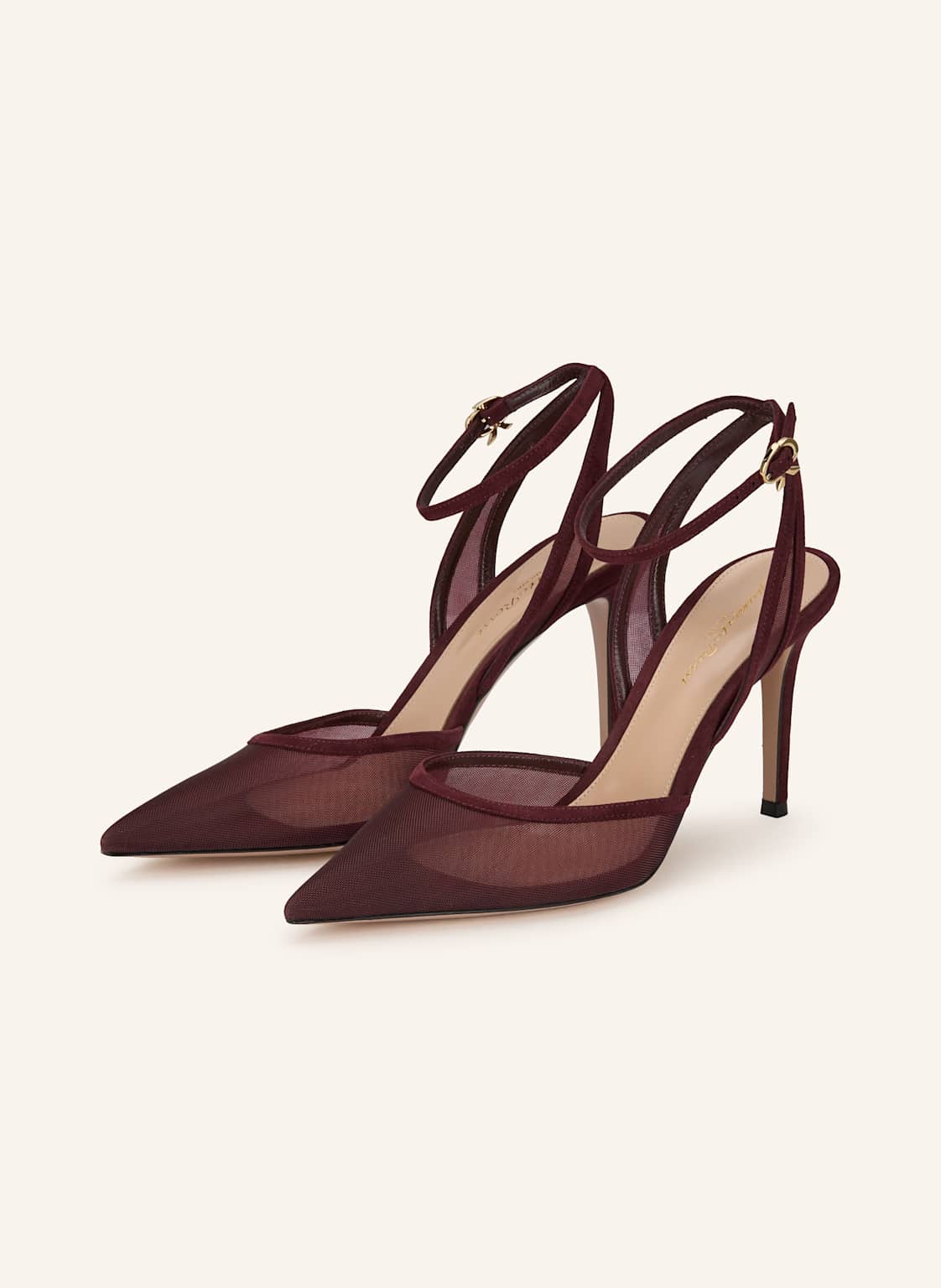 Gianvito Rossi Czółenka Z Odkrytą Piętą g95504 rot