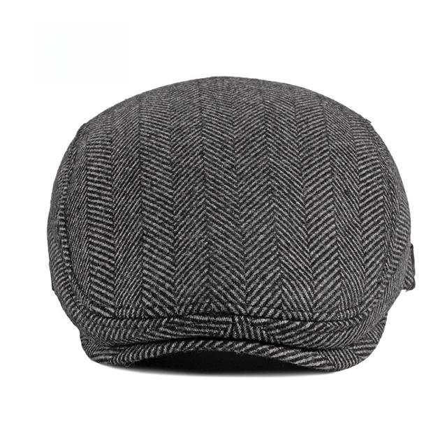 KASZKIET Męski Alessio Stylowy Elegancki FLAT CAP Jesień Zima Czapka RETRO