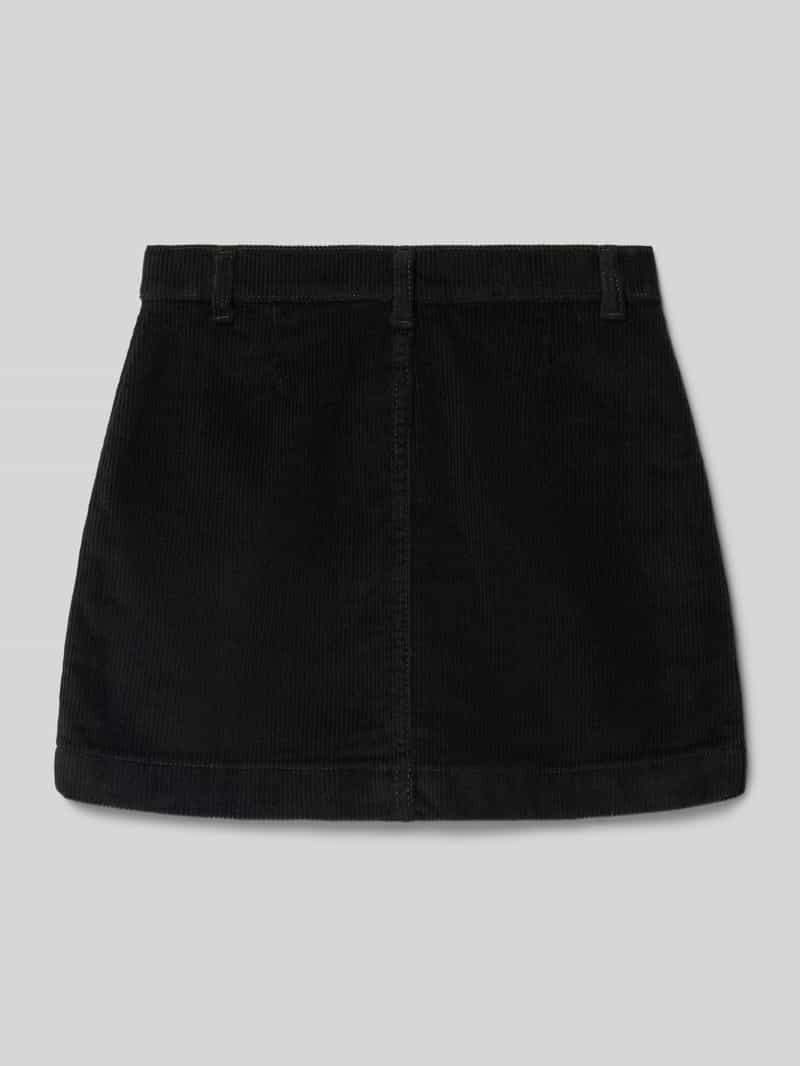 Spódnica mini o dopasowanym kroju ze sztruksu model ‘AMAZING’